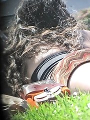 12 pictures - Women upskirt - curly babe's ass sexy photos gallery