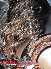 12 pictures - Women upskirt - curly babe's ass sexy photos gallery