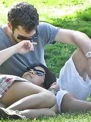 12 pictures - Sneak peek at her cute panties. Candid cam upskirt