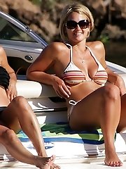 12 pictures - Slutty chicks wearing tiny swimsuits