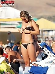 12 pictures - Slutty chicks wearing tiny swimsuits