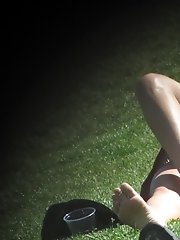 12 pictures - Spying curly chick in public. Up skirt milf