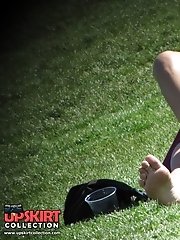 12 pictures - Spying curly chick in public. Up skirt milf