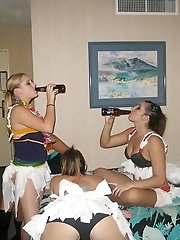 12 pictures - Drunk upskirt girls have a blast