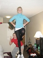 12 pictures - Drunk upskirt girls have a blast