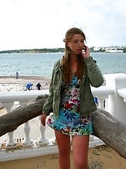 12 pictures - Amazing outdoor upskirt