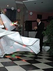 10 pictures - Naughty Brides upskirt photos