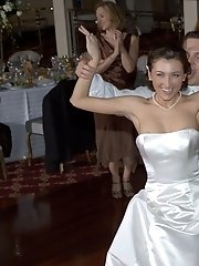 10 pictures - Naughty Brides upskirt photos