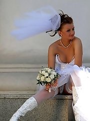 9 pictures - Set of Bride In Lingerie Show Ass