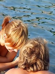 12 pictures - Naughty tease of cute bikini whores