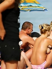 12 pictures - Naughty tease of cute bikini whores