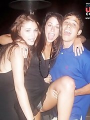 12 pictures - Party girls flash upskirts