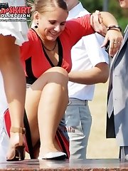 12 pictures - Real street upskirts of sexy babes