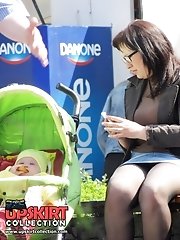 12 pictures - Real street upskirts of sexy babes