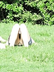 12 pictures - Real street upskirts of sexy babes
