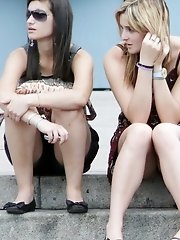 12 pictures - Amazing upskirt shots with hot babes
