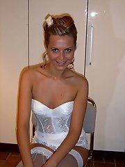 9 pictures - Pics of Plump Bride Spreads Legs