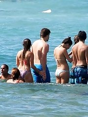 12 pictures - Nude titties exposed by bikini chick