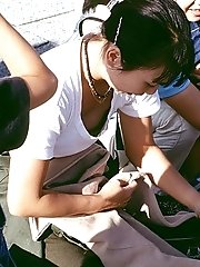 10 pictures - Downblouse Shots upskirt pictures