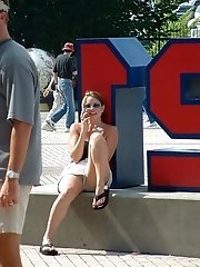12 pictures - Group girlfriends upskirt spotted at party