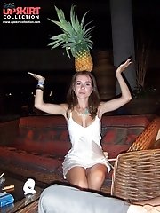 12 pictures - Group girlfriends upskirt spotted at party