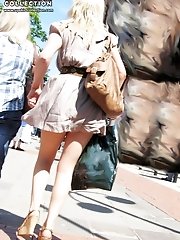 12 pictures - Great thong panty upskirt view