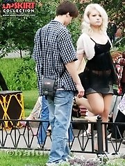 12 pictures - Stunning upskirt girls in a park