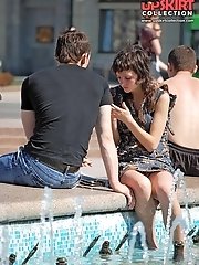 12 pictures - Club upskirt hunter looks for real chicks