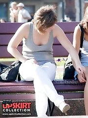 12 pictures - Bride upskirt filmed by our hunter