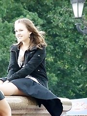 12 pictures - First-class voyeur upskirt pics