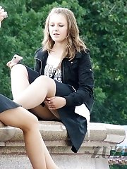 12 pictures - First-class voyeur upskirt pics