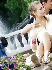 12 pictures - First-class voyeur upskirt pics