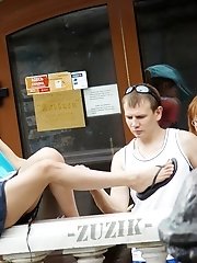 12 pictures - First-class voyeur upskirt pics