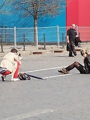 12 pictures - These upskirt girls are damn hot