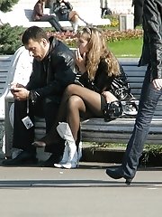 12 pictures - Awesome sitting upskirt pics
