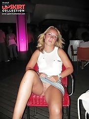 12 pictures - Check out bare pussies up skirts