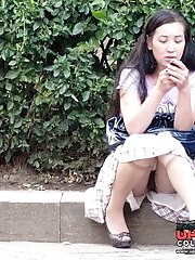 12 pictures - Look up skirts of sassy cuties