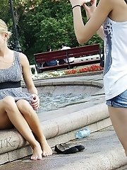 12 pictures - Gorgeous summer dress upskirts