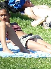 12 pictures - Upskirt of cute ebony teenie. Upskirt voyeurism