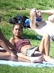 12 pictures - Upskirt of cute ebony teenie. Upskirt voyeurism