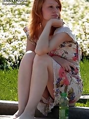 12 pictures - Street upskirts noticed and shot on spy cam