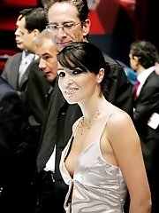 15 pictures - Frisky babes? bras and blouses hardly cover their tits