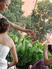 12 pictures - Picnic in a park with upskirt