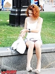 12 pictures - Outdoor upskirts compilation