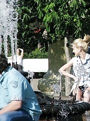 12 pictures - Outdoor upskirts compilation