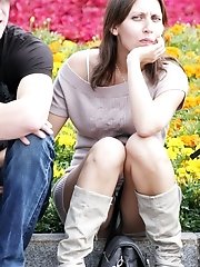 12 pictures - Outdoor upskirts compilation