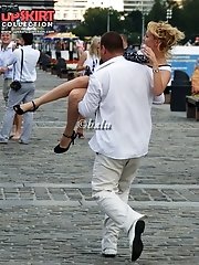 12 pictures - Sexy girls flash upskirt panties