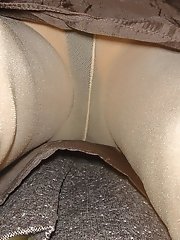 8 pictures - pantie hose under skirt pics