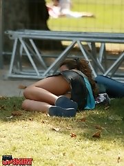 12 pictures - She's cute, so do her upskirt. Upskirt photos