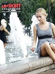 12 pictures - Gorgeous summer dress upskirts